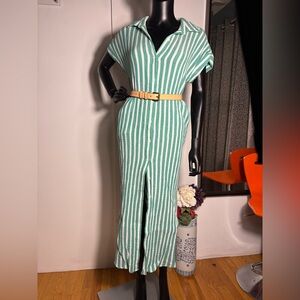 Striped Green Maxi Dress